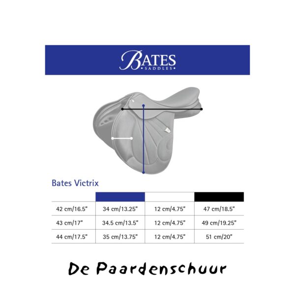 Bates vixtrix maattabel kussenlengte