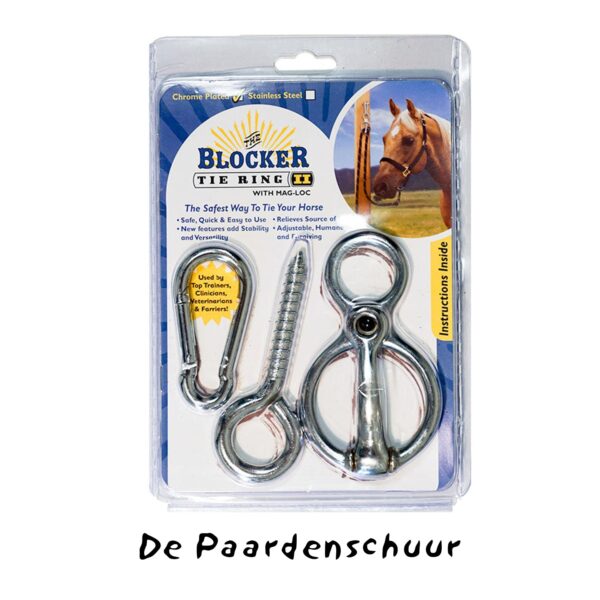 Blocker Tie Ring, veilig vastzetten paard