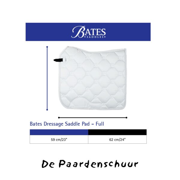 Bates zadeldek dressuur , afmetingen pad