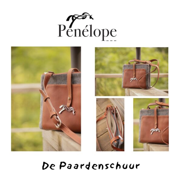 pablito bag tas penelope chevron cognac