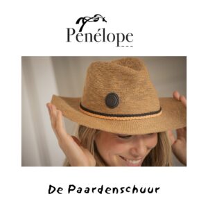 penelope rafia hoed stijlvol voor op wedstrijd, terras of op het strand