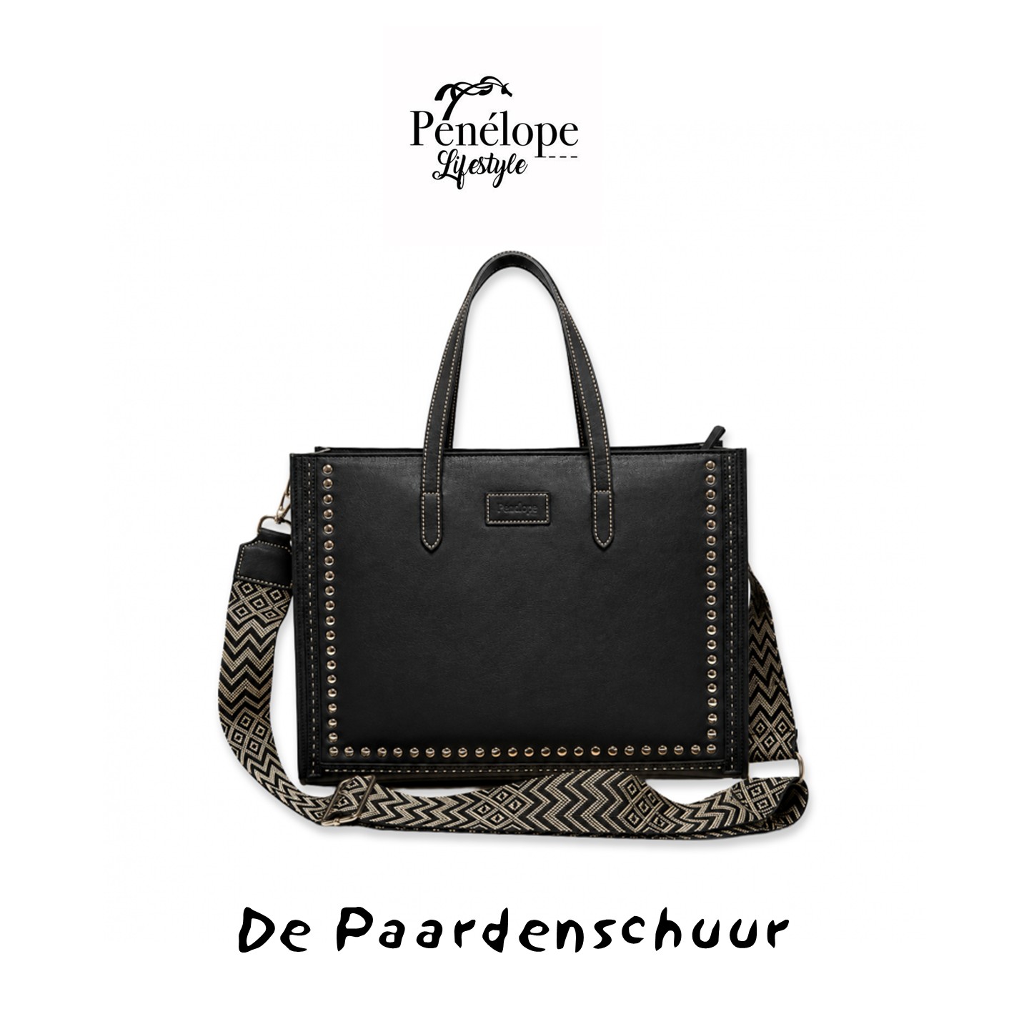 Leren tassen Penelope collectie zwart