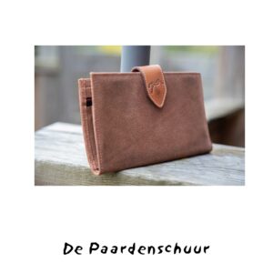 portemonnee cognac glitter