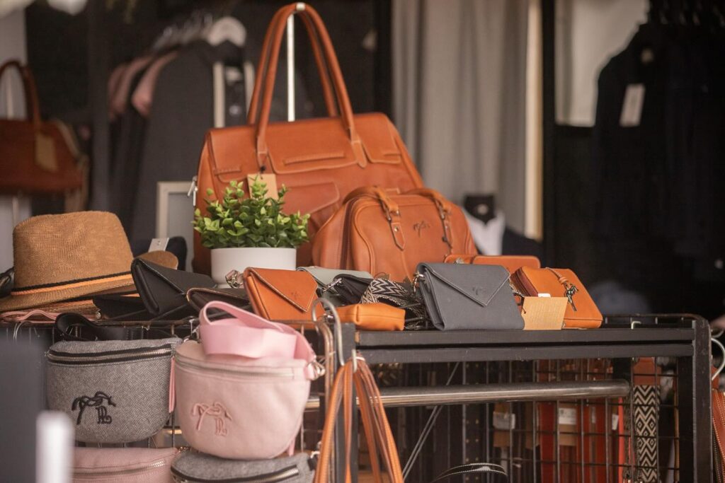 Penelope collectie tassen leer bruin cognac